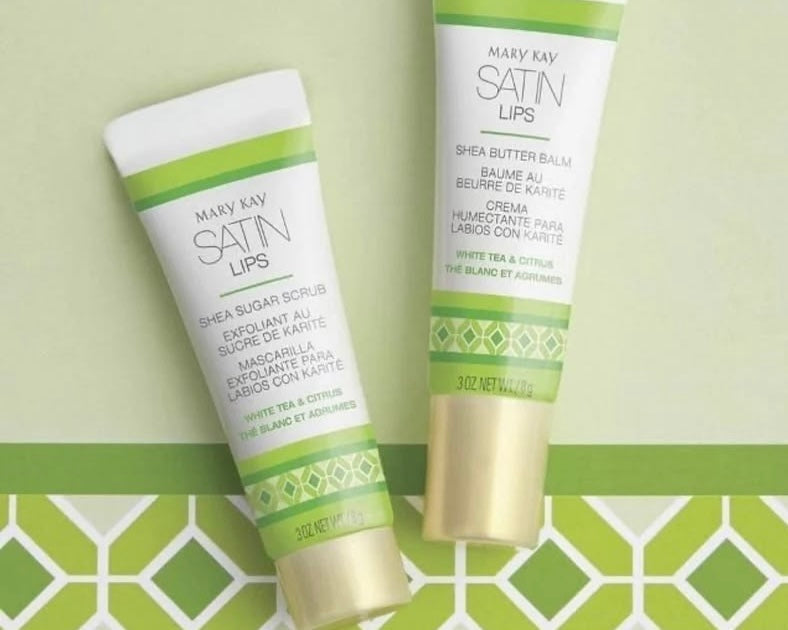 White tea & Citrus Satin Lips set